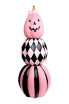 Shop For Boo Ville Pink Black Pumpkin Stack 40" at Michelle's aDOORable Creations