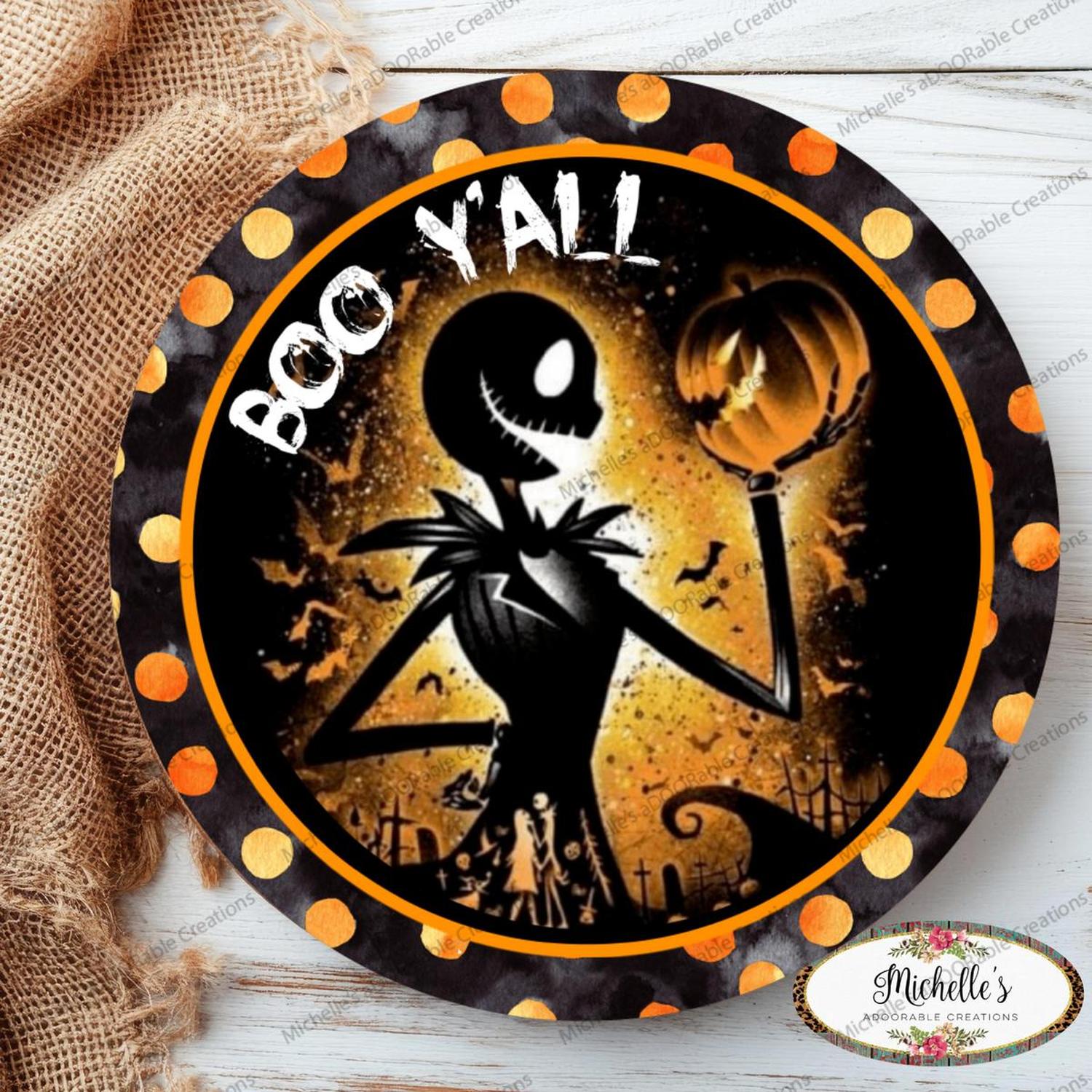Shop For Boo Yall Skeleton Halloween Sign