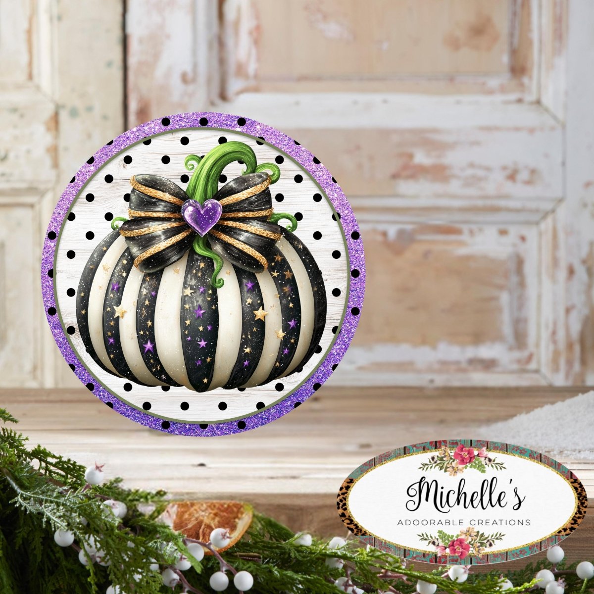 Shop For Bougee Pumpkin Purple Black Sign