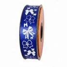 Shop For Bowtific Ribbon Num 9: Royal/White (100 yd)