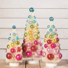 Shop For Bright Hues Polka Dot Bottle Brush Trees Set/3