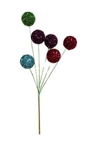 Shop For Bright Tinsel Ball Spray 16"