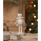 Bucket Head Snowman Figurine