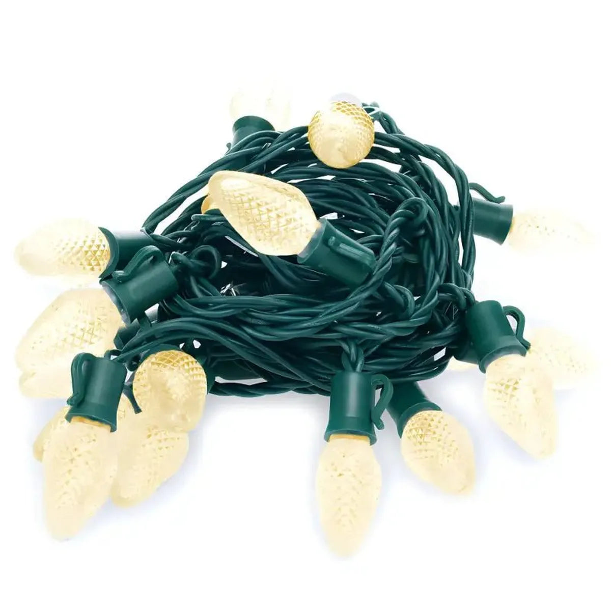 Shop For C25 7 Warm White LED Christmas Lights, 8" Spacing