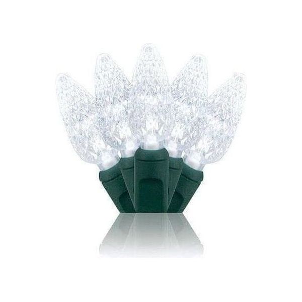 Shop For C6 Cool White LED Christmas Lights, 50 Bulbs at Michelle's aDOORable Creations