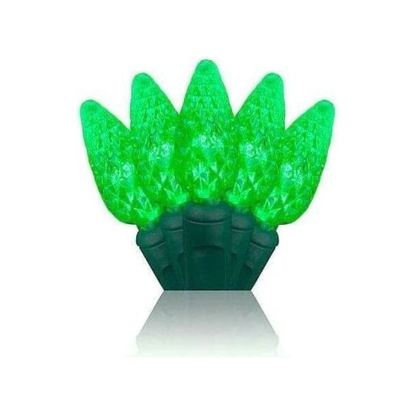 Shop For C6 Green LED Christmas Light Set, 35 Bulbs at Michelle's aDOORable Creations