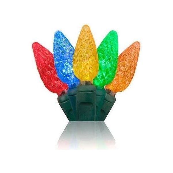 Shop For C6 Multicolor LED Christmas Lights, 100 Bulbs