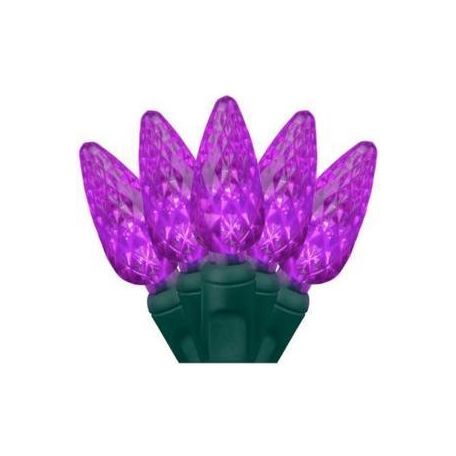 Shop For C6 Purple LED Christmas Lights, 50 Bulbs at Michelle's aDOORable Creations