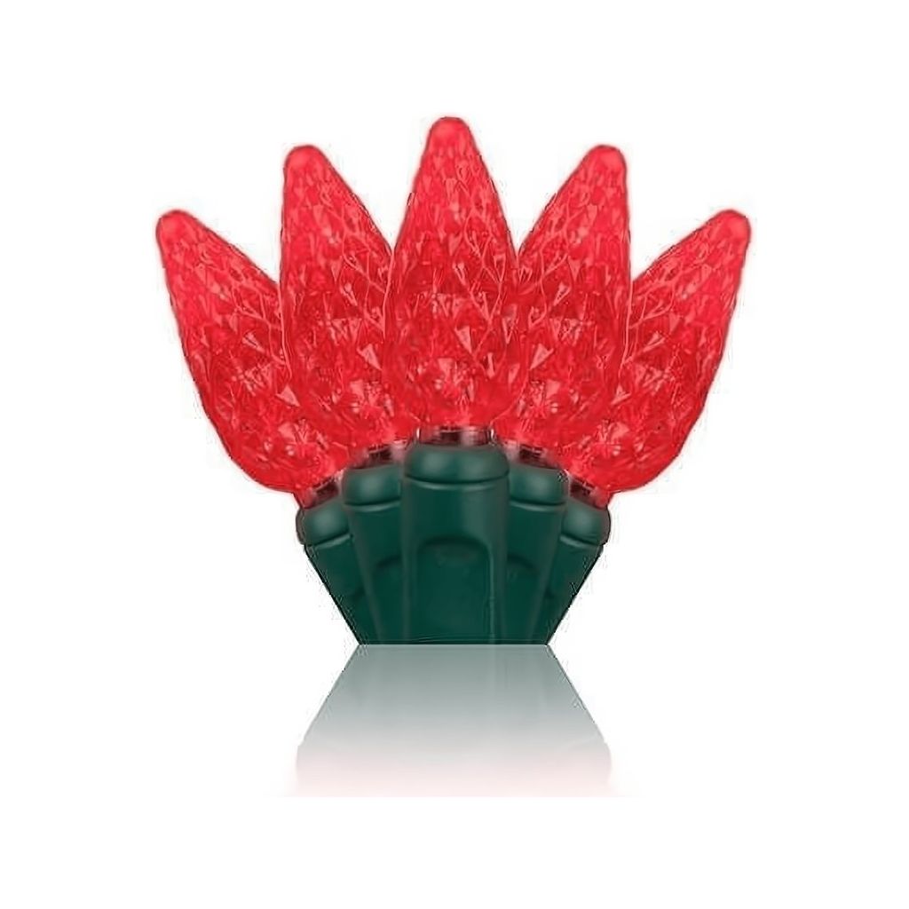Shop For C6 Red LED Christmas Lights, 35 Bulbs
