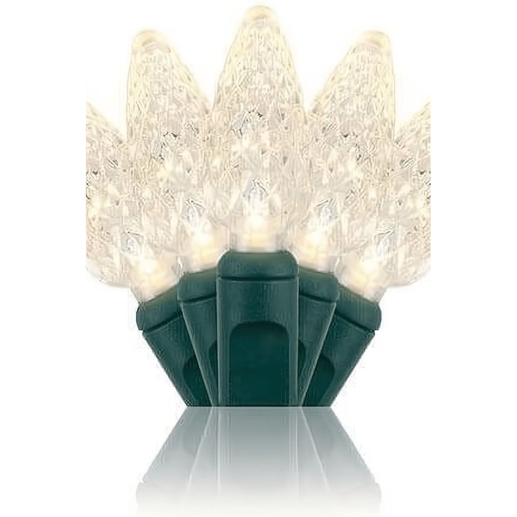 Shop For C6 Warm White LED Christmas Lights, 50 Bulbs at Michelle's aDOORable Creations