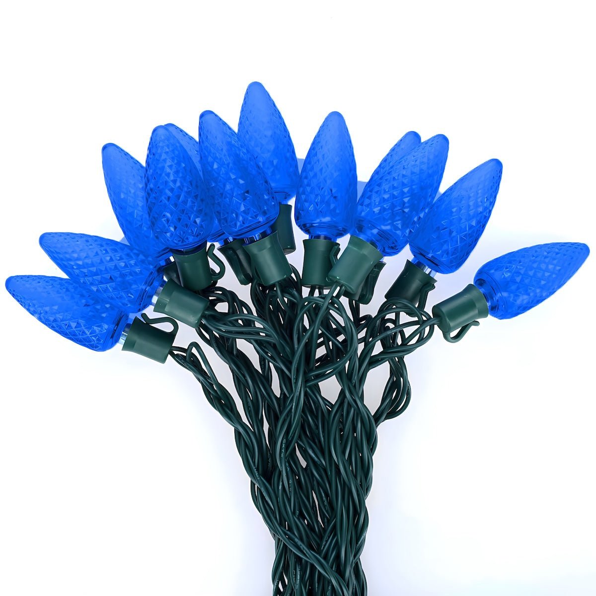 Shop For C9 Blue LED Christmas Light Bulb String Light Set