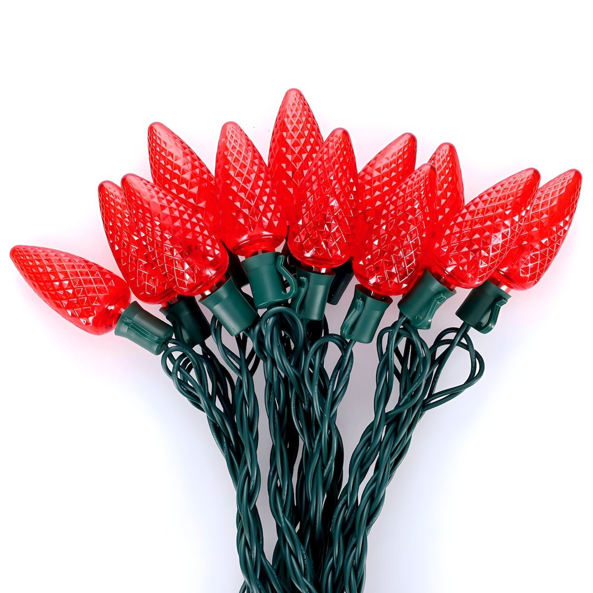 Shop For C9 Red LED Christmas Light Bulb String Light Set