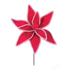 Shop For Candy Cane Poinsettia Stem (Set of 6) at Michelle's aDOORable Creations