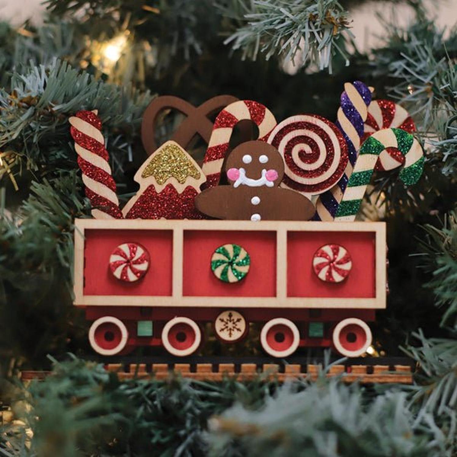 Shop For Candy Cane Train Car Ornament