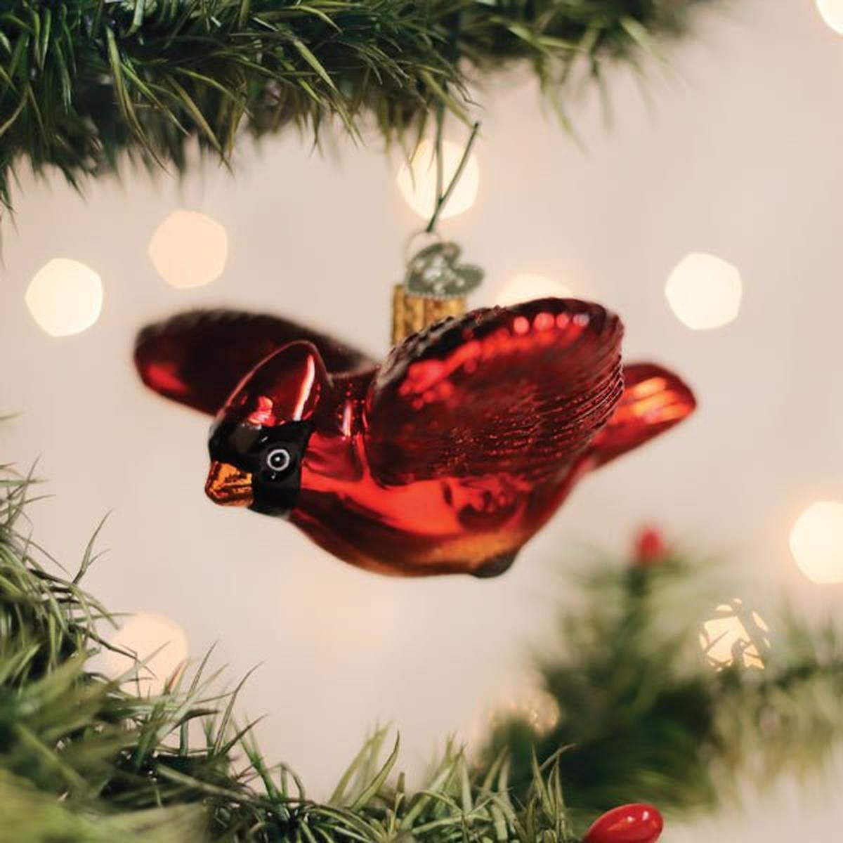 Shop For Cardinal In Flight Ornament