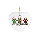 Shop For Cat Paw Plaid Prints Christmas Ornament