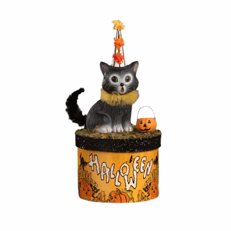 Shop For Cecil Cat on Box Collectable Figurine
