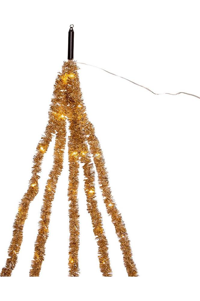 Shop For Champagne Iridescent Tinsel LED Cascade Light 6.5' at Michelle's aDOORable Creations