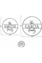 Shop For Chandler Family Sign Personalized Circle Name Sign at Michelle's aDOORable Creations