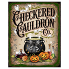 Shop For Checkered Cauldron Co Halloween Sign