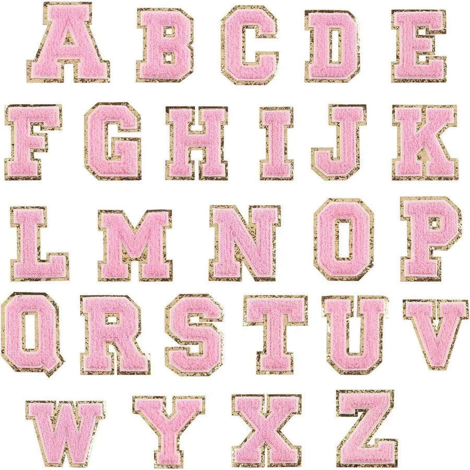 Shop For Chenille Letter Patches: Pink
