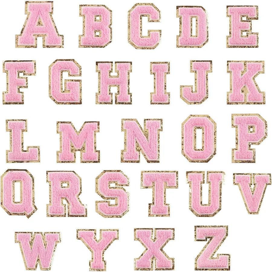 Shop For Chenille Letter Patches: Pink
