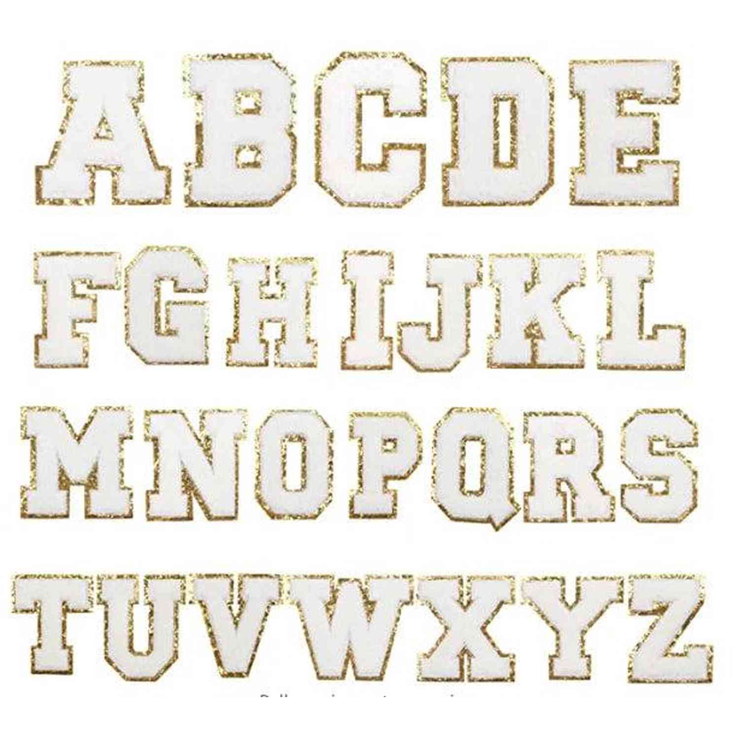 Shop For Chenille Letter Patches: White