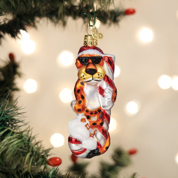 Shop For Chester Cheetah On Candy Cane Ornament