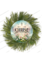 Shop For Christ He Is Risen Cross Round Easter Sign