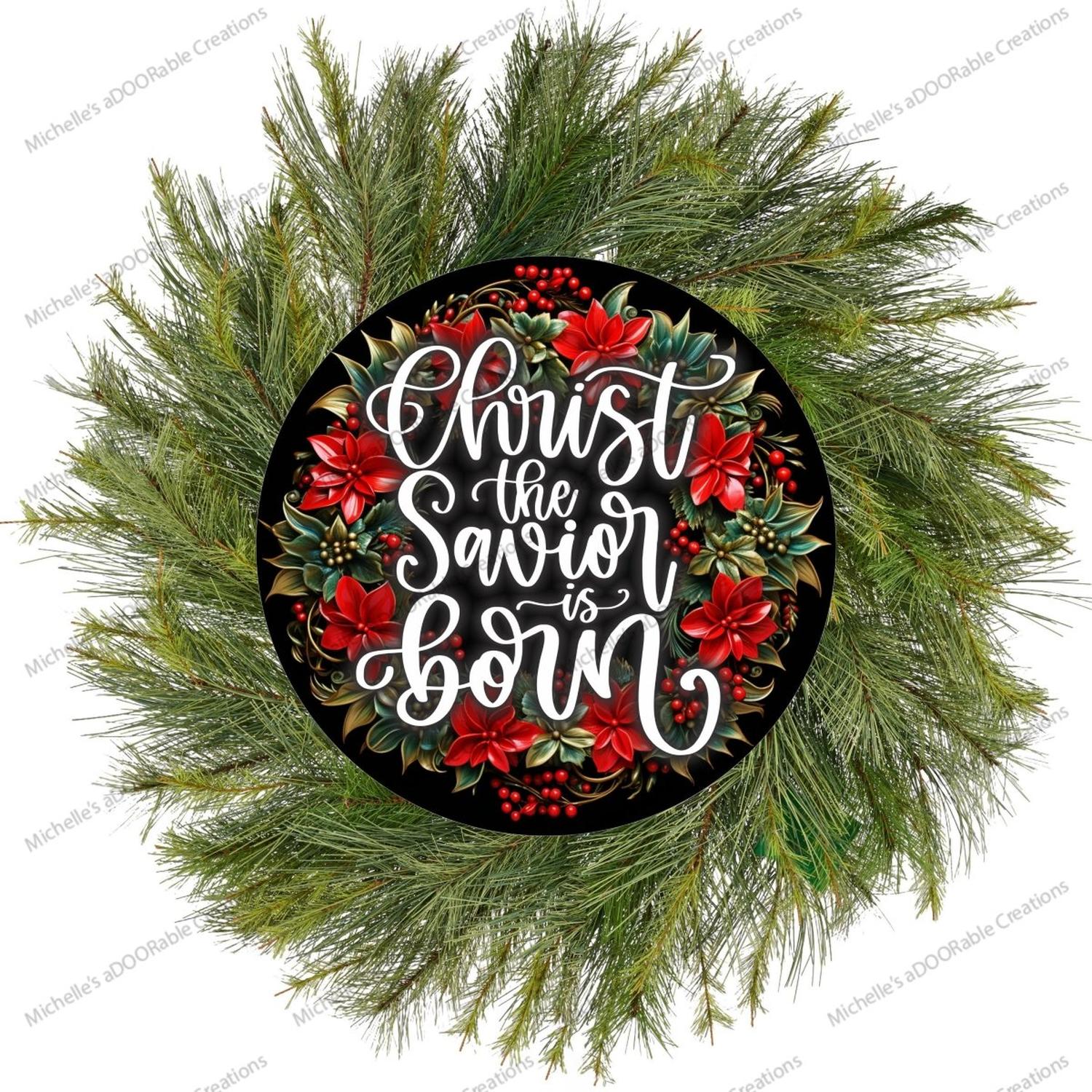 Shop For Christ The Savior is Born Christmas Sign