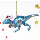 Shop For Christmas Dinosaur Raptor Glass Ornament