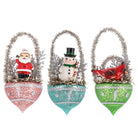 Shop For Christmas Figure in Ornament Basket (Set of 3)