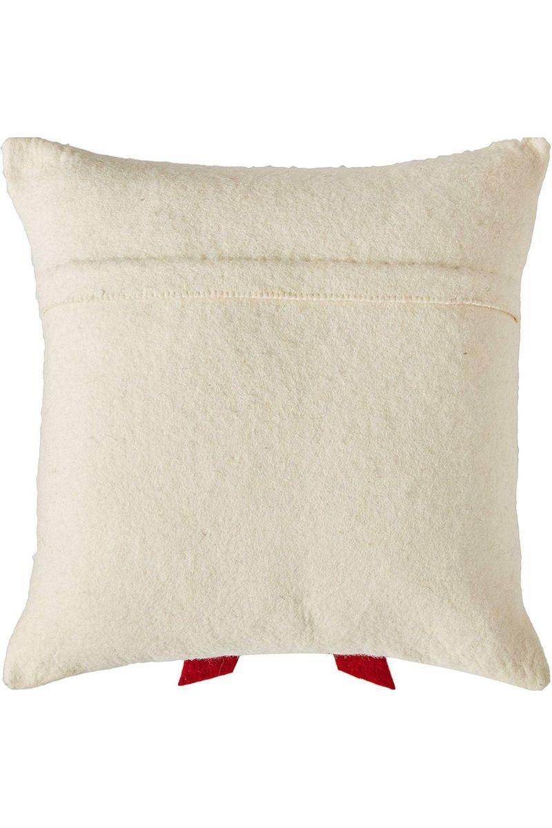 Shop For Christmas Pillow Cover, Red and Cream 14" at Michelle's aDOORable Creations