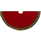 Shop For Christmas Tree Skirt - Mistletoe Border 26" at Michelle's aDOORable Creations