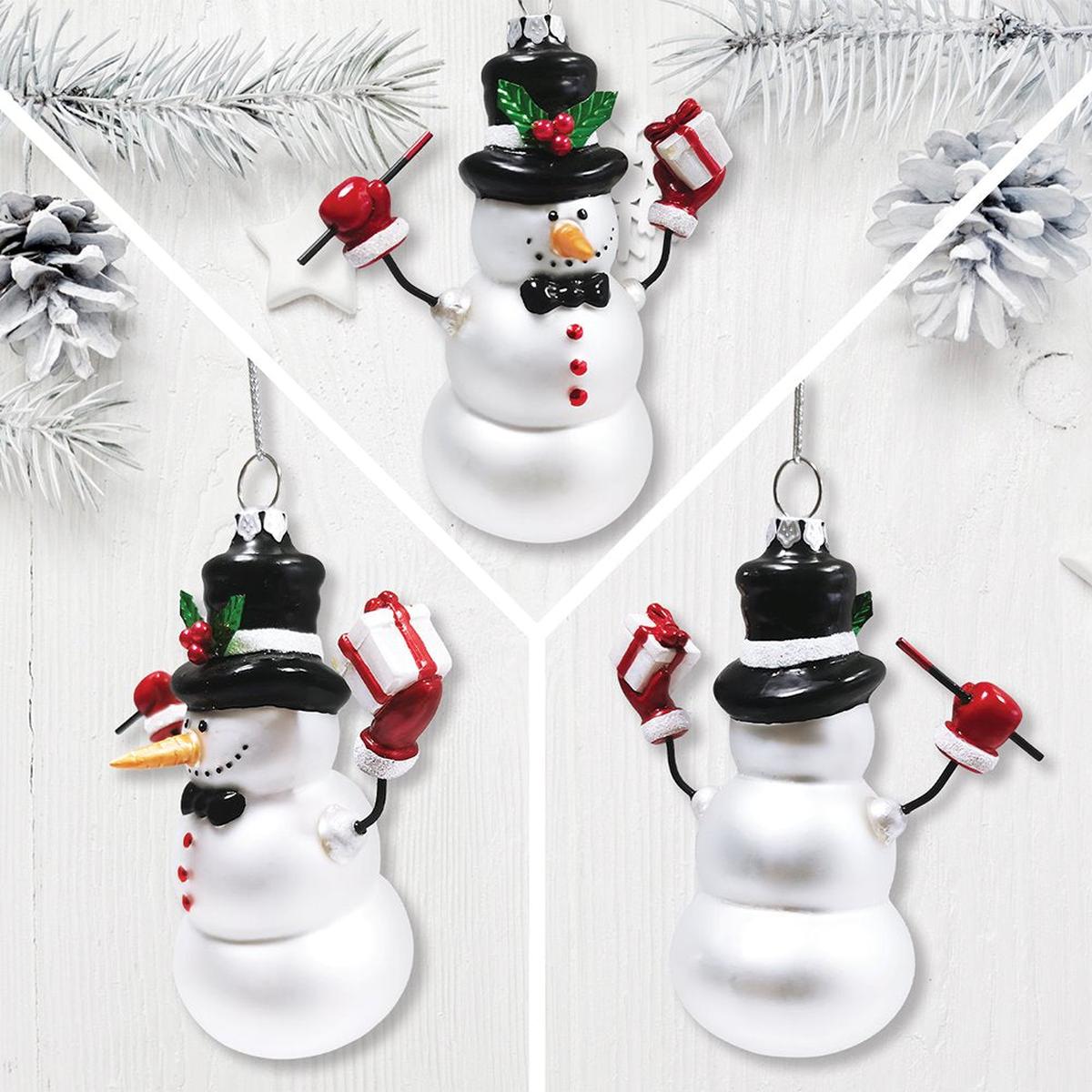 Shop For Classic Winter Snowman Ornament (Set of 4)