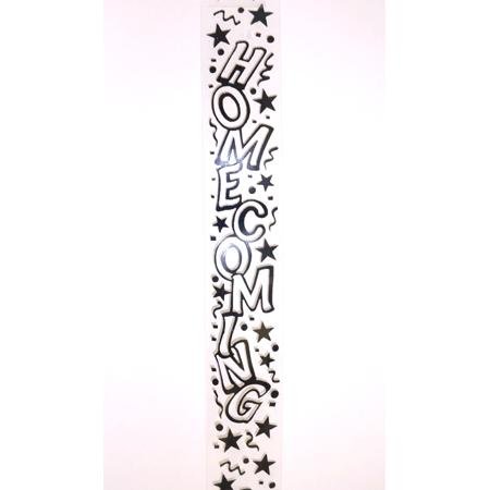 Shop For Clear Homecoming Confetti Ribbon 9: Black