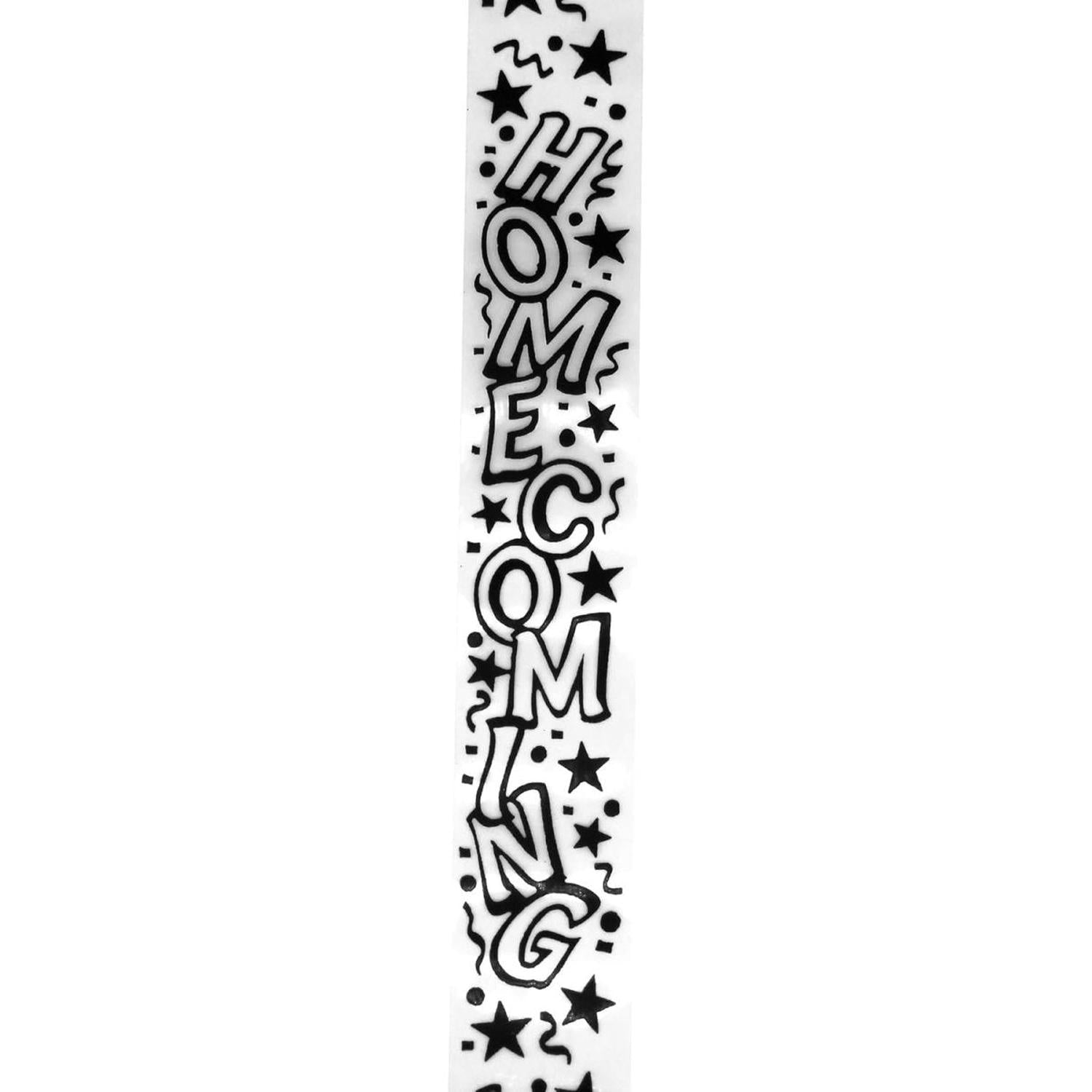 Shop For Clear Homecoming Confetti Ribbon 9: Black