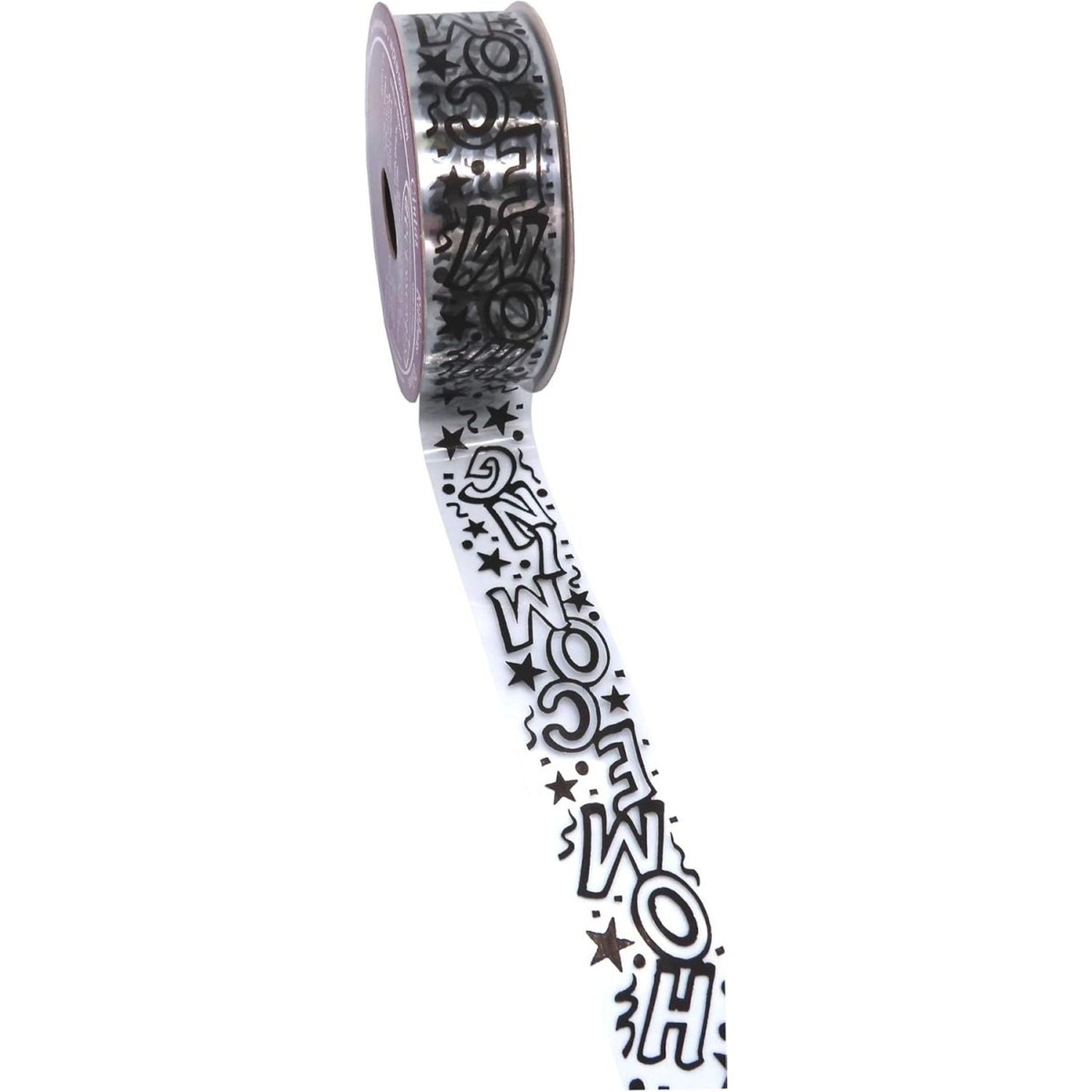 Shop For Clear Homecoming Confetti Ribbon 9: Black