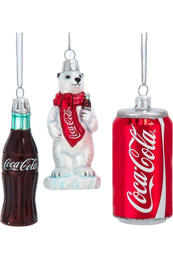 Shop For Coca - Cola® Glass Miniature Ornament (3 Piece Set)