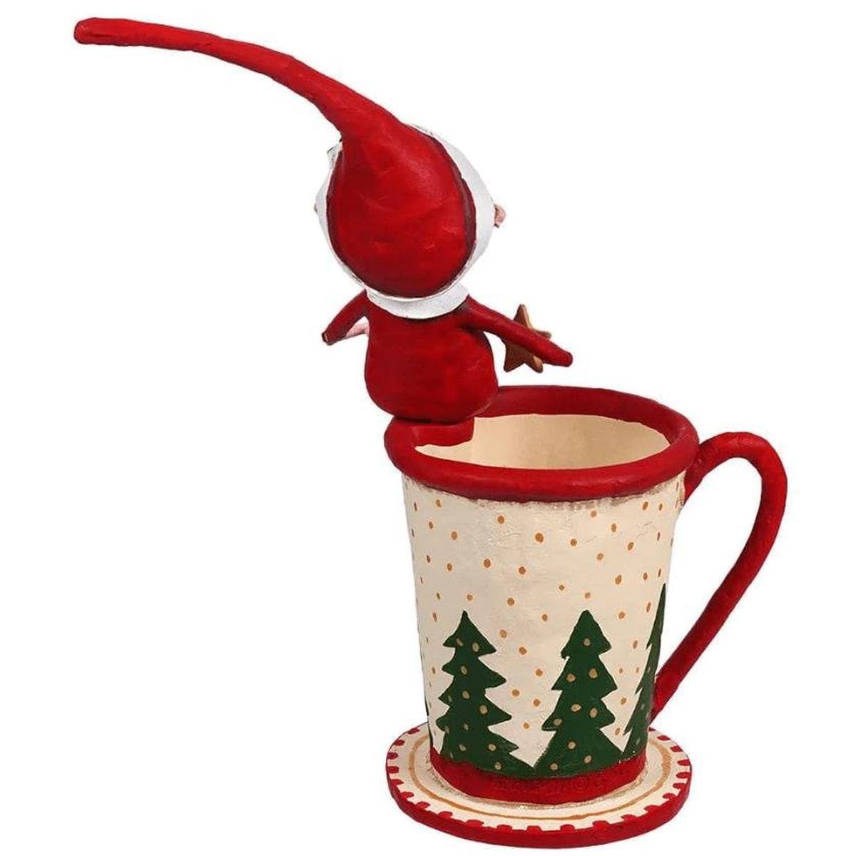 Shop For Cocoa and Cookies Santa Figurine by Lori Mitchell