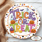 Shop For Colorful Halloween Trick or Treat Sign