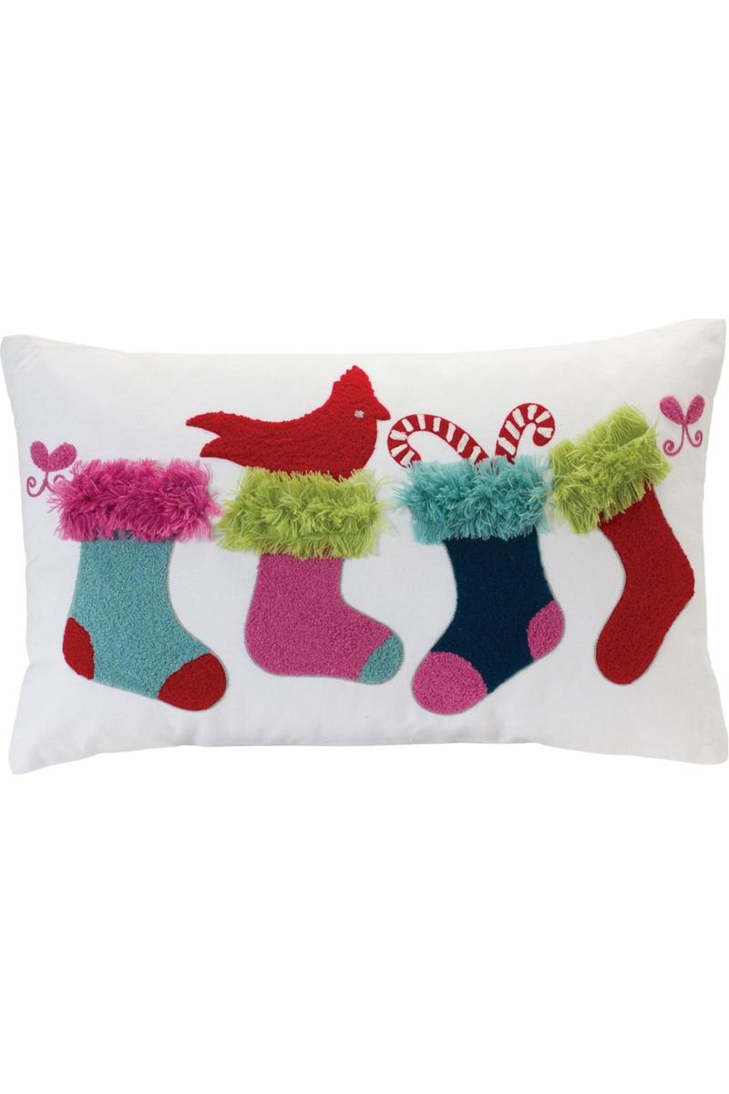 Shop For Colorful Stocking Holiday Pillow 86757DS