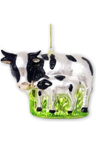 Shop For Cow and Calf Glass Christmas Ornament