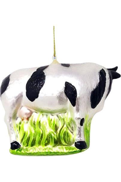 Shop For Cow and Calf Glass Christmas Ornament