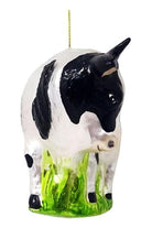 Shop For Cow and Calf Glass Christmas Ornament