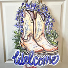 Shop For Cowboy Boot Bluebonnet Welcome Door Hanger