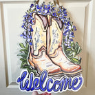 Shop For Cowboy Boot Bluebonnet Welcome Door Hanger
