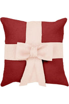 Shop For Cream Bow Christmas Pillow Cover 20" at Michelle's aDOORable Creations