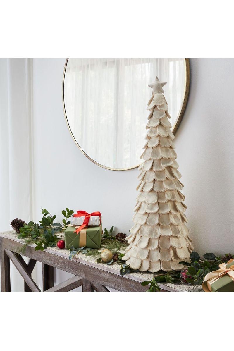 Shop For Cream Tabletop Christmas Trees, Set of 2 at Michelle's aDOORable Creations