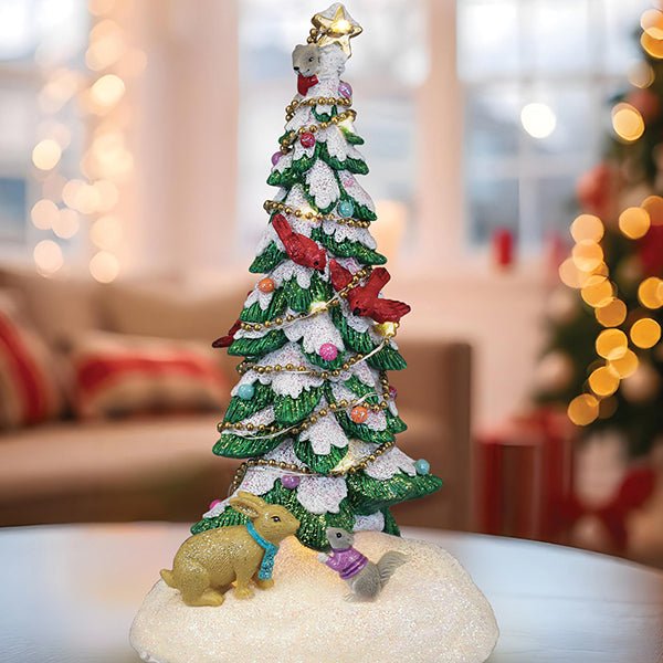 Shop For Critter Tree Lighted Figurine